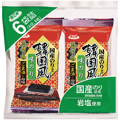 韓国風味付のり　6P
