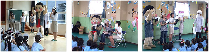 写真：保育園・幼稚園で食育活動の様子