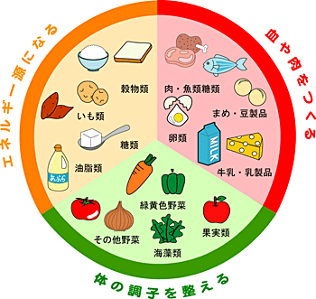 栄養三色