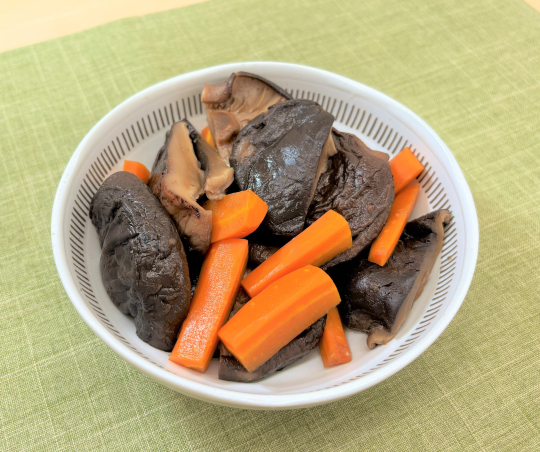 椎茸と人参の甘辛煮