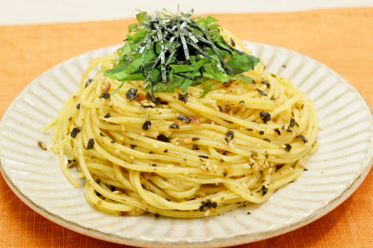 カルシウムたっぷり！いわしとバターのスパゲティー