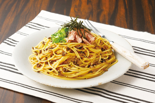 昆布とツナのパスタ